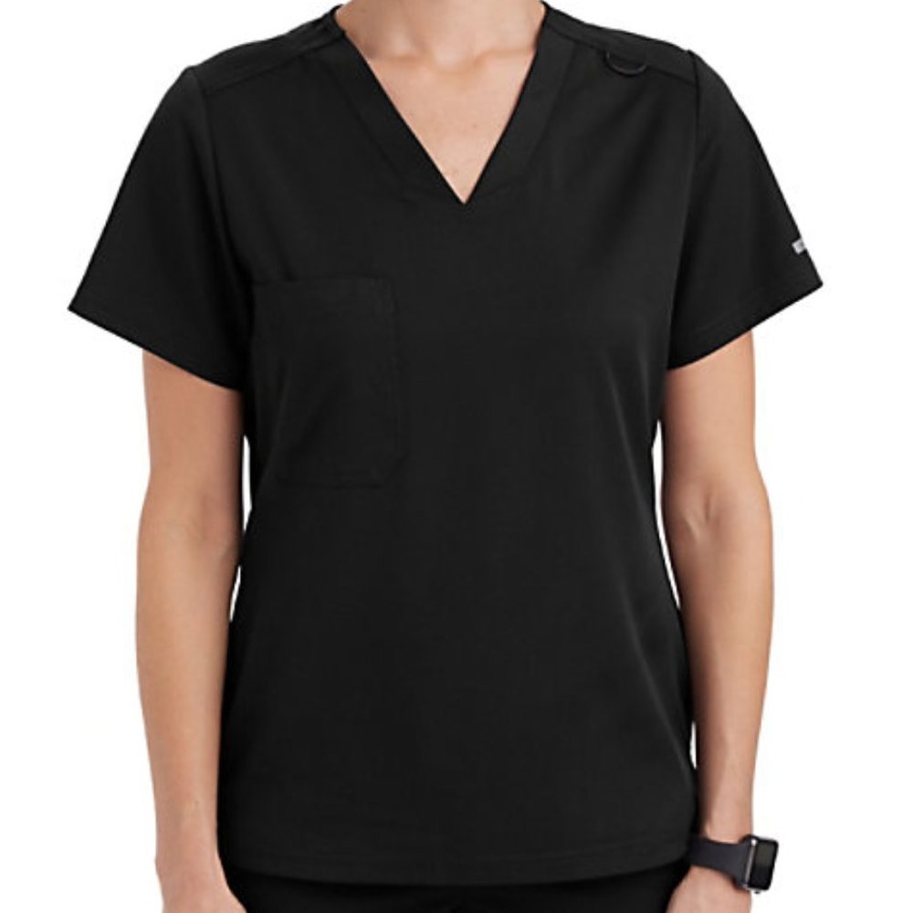 Grey's Anatomy Spandex Stretch Bree V-Neck Tuck-In Scrub Top (GVST028)